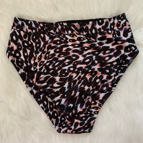 NWT Sanctuary leopard print high waist full coverage bikini bottoms - Picture 4 of 8